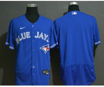 Men's Toronto Blue Jays Blank Blue Stitched MLB Flex Base Nike Jersey