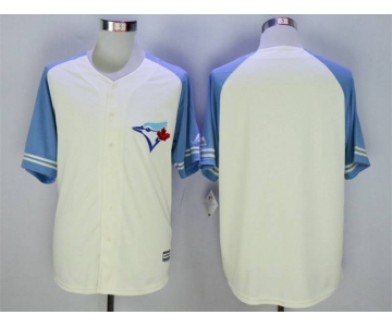 Men's Toronto Blue Jays Blank Cream New Cool Base Jersey
