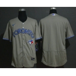 Men's Toronto Blue Jays Blank Gray Stitched MLB Flex Base Nike Jersey