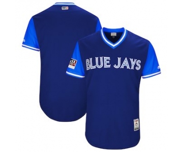Men's Toronto Blue Jays Blank Majestic Royal 2018 Players' Weekend Authentic Team Jersey