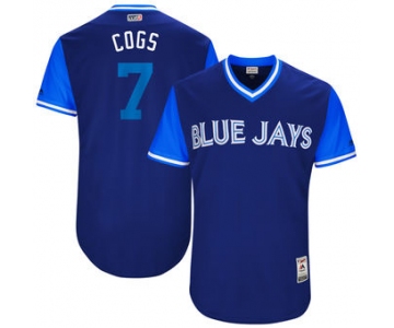 Men's Toronto Blue Jays Chris Coghlan Cogs Majestic Royal 2017 Players Weekend Authentic Jersey