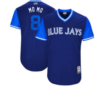 Men's Toronto Blue Jays Kendrys Morales Mo Mo Majestic Royal 2017 Players Weekend Authentic Jersey