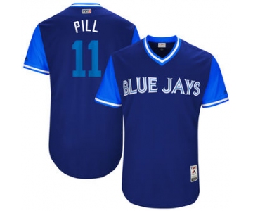 Men's Toronto Blue Jays Kevin PillarPill Majestic Royal 2017 Players Weekend Authentic Jersey