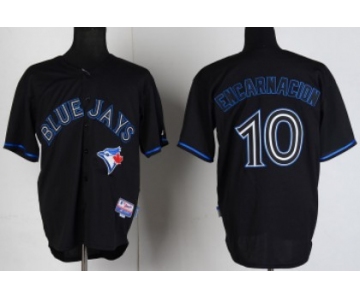 Toronto Blue Jays #10 Edwin Encarnacion Black Fashion Jersey