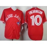 Toronto Blue Jays #10 Edwin Encarnacion Red Jersey