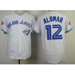 Toronto Blue Jays #12 Roberto Alomar 1993 White Throwback Jersey