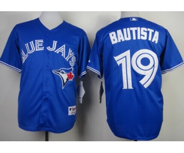 Toronto Blue Jays #19 Jose Bautista Blue Jersey