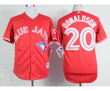 Toronto Blue Jays #20 Josh Donaldson Red Jersey