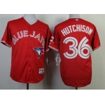 Toronto Blue Jays #36 Drew Hutchison Red Jersey