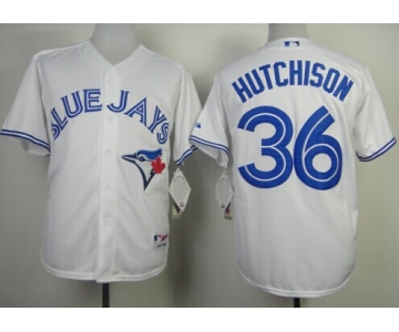 Toronto Blue Jays #36 Drew Hutchison White Jersey
