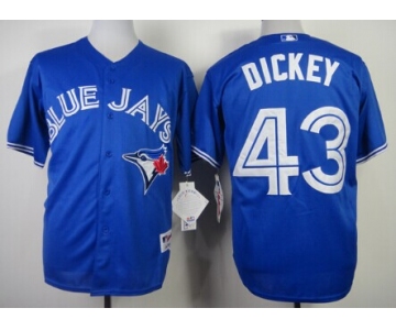 Toronto Blue Jays #43 R.A. Dickey Blue Jersey