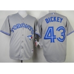 Toronto Blue Jays #43 R.A. Dickey Gray Jersey