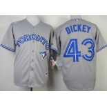 Toronto Blue Jays #43 R.A. Dickey Gray Jersey