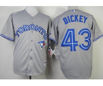 Toronto Blue Jays #43 R.A. Dickey Gray Jersey