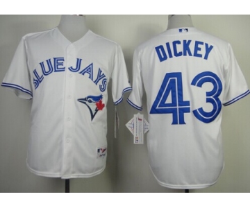 Toronto Blue Jays #43 R.A. Dickey White Jersey
