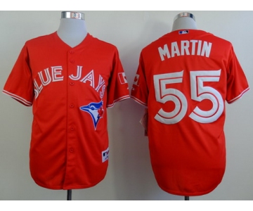 Toronto Blue Jays #55 Russell Martin Red Jersey