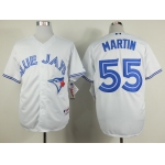 Toronto Blue Jays #55 Russell Martin White Jersey