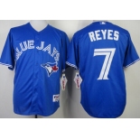 Toronto Blue Jays #7 Jose Reyes Blue Jersey