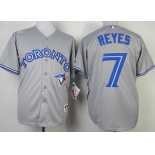 Toronto Blue Jays #7 Jose Reyes Gray Jersey