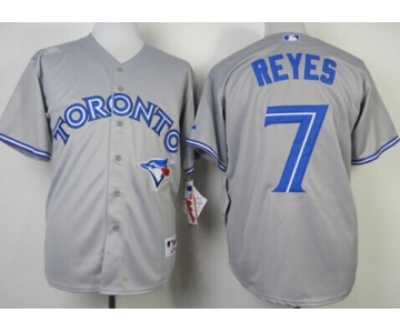 Toronto Blue Jays #7 Jose Reyes Gray Jersey