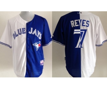 Toronto Blue Jays #7 Jose Reyes White/Blue Two Tone Jersey