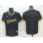 Men Washington Nationals Blank Black gold Game Nike 2022 MLB Jersey