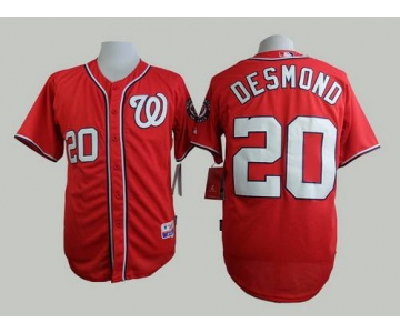 Men's Washington Nationals #20 Ian Desmond Red Jersey