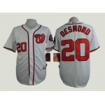 Men's Washington Nationals #20 Ian Desmond White Jersey