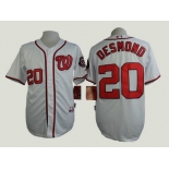 Men's Washington Nationals #20 Ian Desmond White Jersey