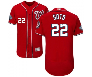 Men's Washington Nationals #22 Juan Soto Red 2019 World Series Bound Flexbase Authentic Collection Stitched MLB Jersey