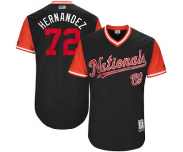 Men's Washington Nationals Enny Romero Hernandez Majestic Navy 2017 Players Weekend Authentic Jersey