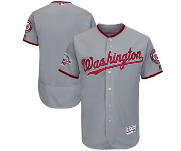 Men's Washington Nationals Majestic Blank Gray 2018 All-Star Game Road Flex Base Team Jersey