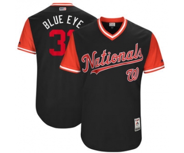 Men's Washington Nationals Max Scherzer Blue Eye Majestic Navy 2017 Players Weekend Authentic Jersey