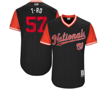 Men's Washington Nationals Tanner Roark T-Ro Majestic Navy 2017 Players Weekend Authentic Jersey