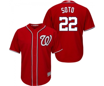Nationals #22 Juan Soto Red New Cool Base Stitched Baseball Jersey