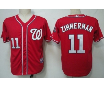 Washington Nationals #11 Ryan Zimmerman Red Jersey