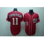 Washington Nationals #11 Zimmerman Ryan Red Stitched MLB Jersey