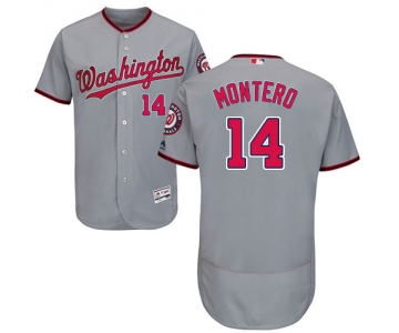 Washington Nationals #14 Miguel Montero Grey Flexbase Authentic Collection Stitched MLB Jersey