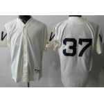 Washington Nationals #37 Stephen Strasburg 1924 Cream Jersey