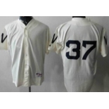 Washington Nationals #37 Stephen Strasburg 1924 Cream Jersey