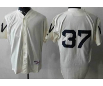 Washington Nationals #37 Stephen Strasburg 1924 Cream Jersey