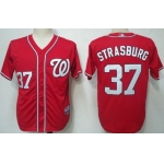 Washington Nationals #37 Stephen Strasburg Red Jersey