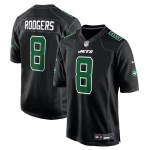 Mens Womens Kids Youth New York Jets #8 Aaron Rodgers Black Fashion Game Jersey