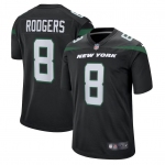 Mens Womens Kids Youth New York Jets #8 Aaron Rodgers Gotham Black Game Jersey