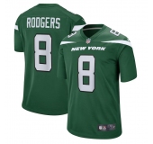 Mens Womens Kids Youth New York Jets #8 Aaron Rodgers Gotham Green Game Jersey