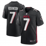 Mens Womens Youth Kids Atlanta Falcons #7 Bijan Robinson Black 2023 Draft Stitched Game Football Jersey