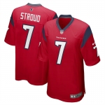 Mens Womens Youth Kids Houston Texans #7 CJ Stroud Red 2023 Draft Stitched Game Football Jersey