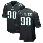 Mens Womens Youth Kids Philadelphia Eagles #98 Jalen Carter Black 2023 Draft Stitched Game Football Jersey