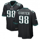 Mens Womens Youth Kids Philadelphia Eagles #98 Jalen Carter Black 2023 Draft Stitched Game Football Jersey